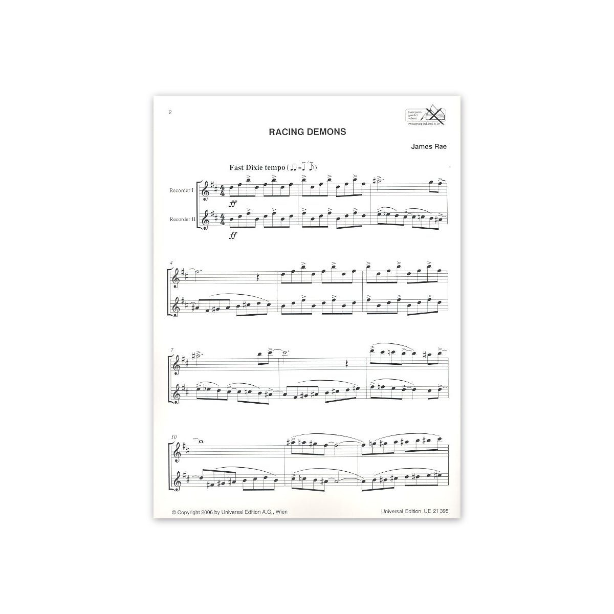 Rae, Jazzy recorder duets