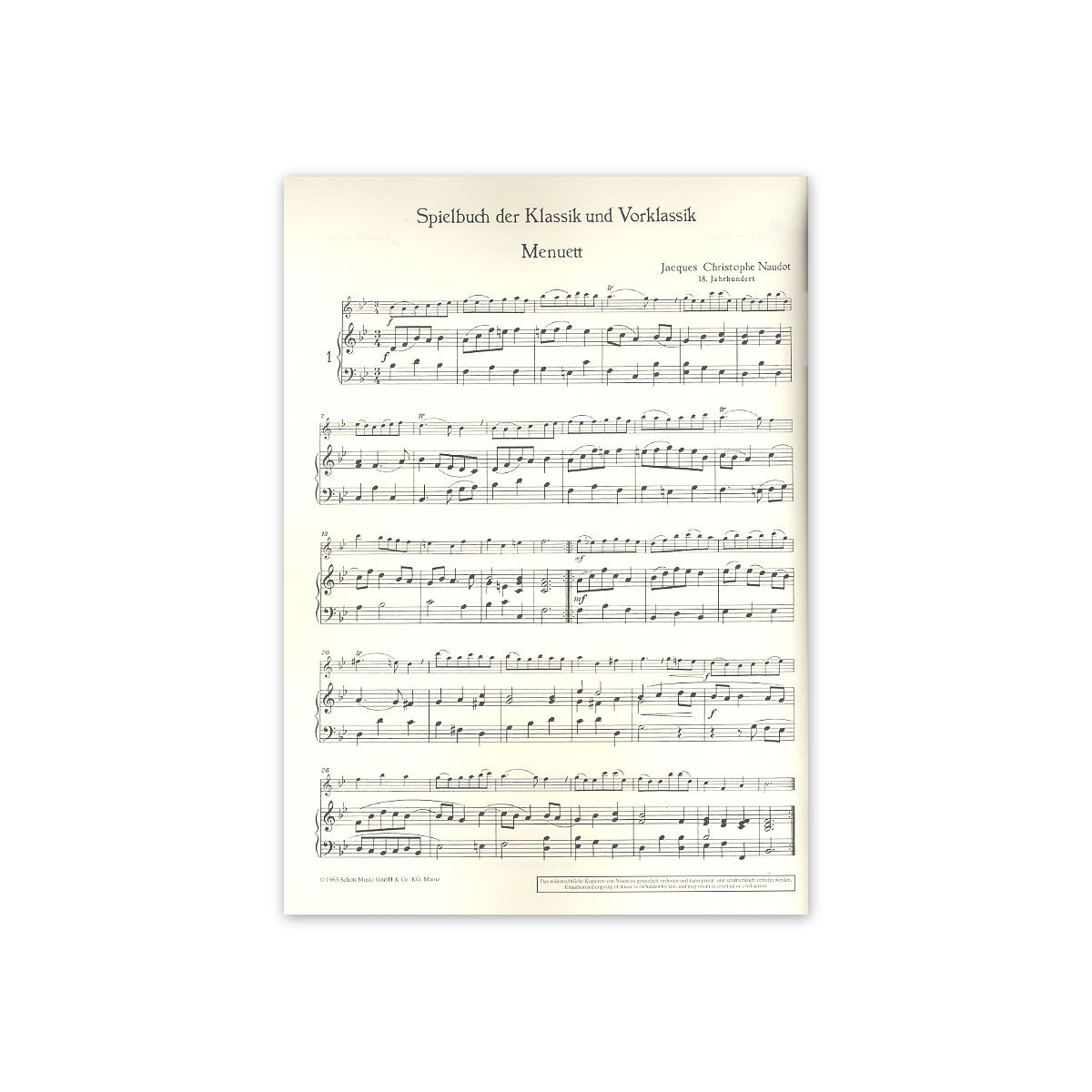 Spielbuch der Klassik und Vorklassik