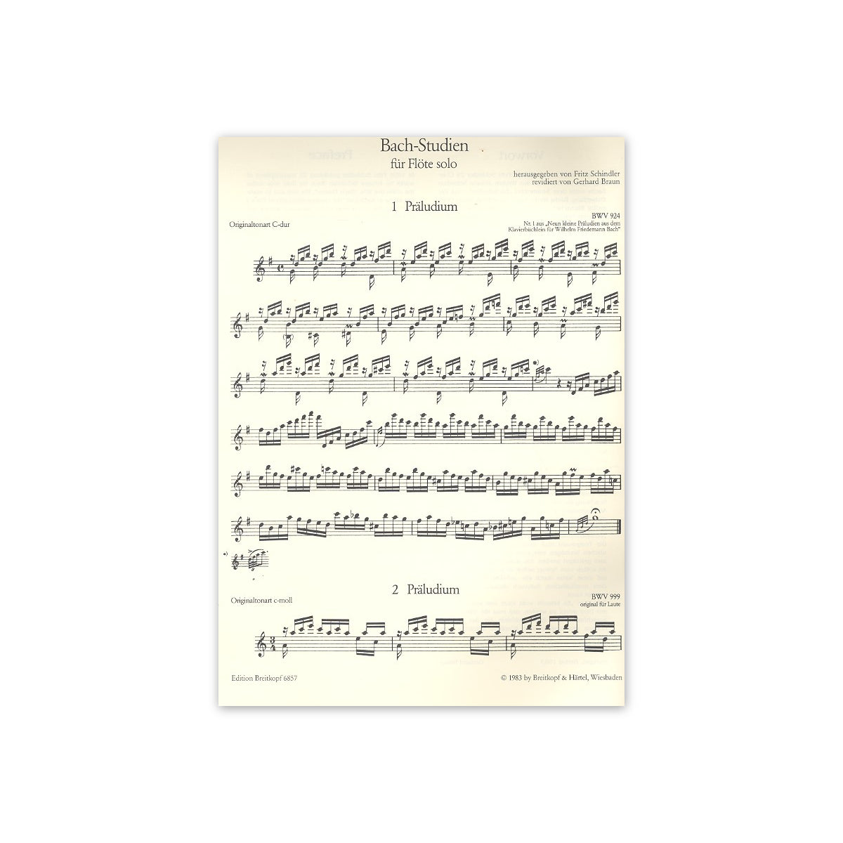 Bach- Studien Heft 1