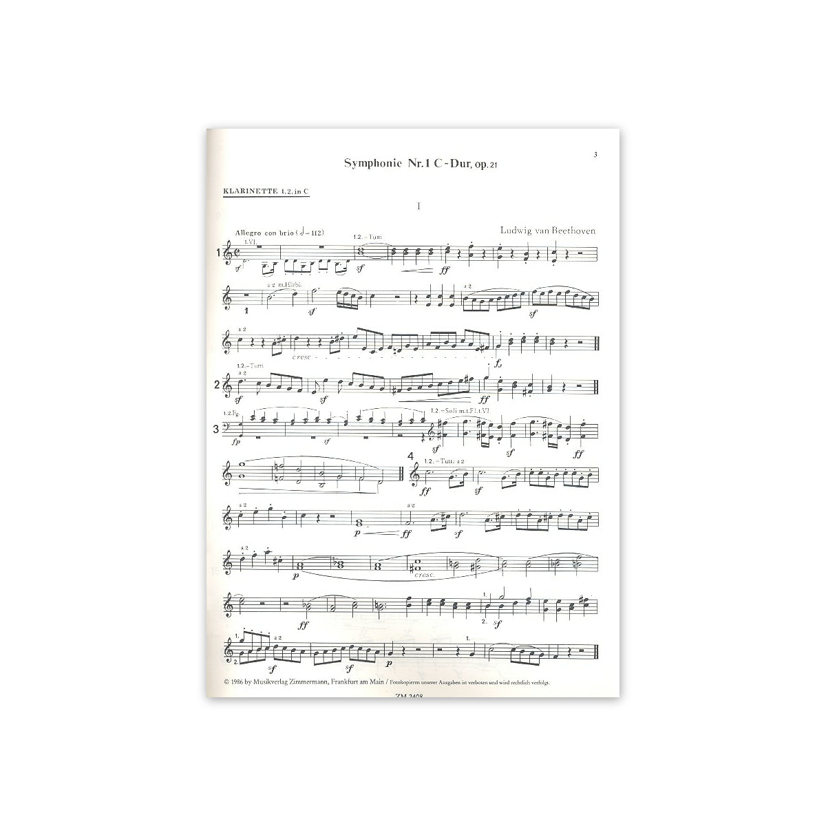 Beethoven, Orchesterstudien (Sinfonien)
