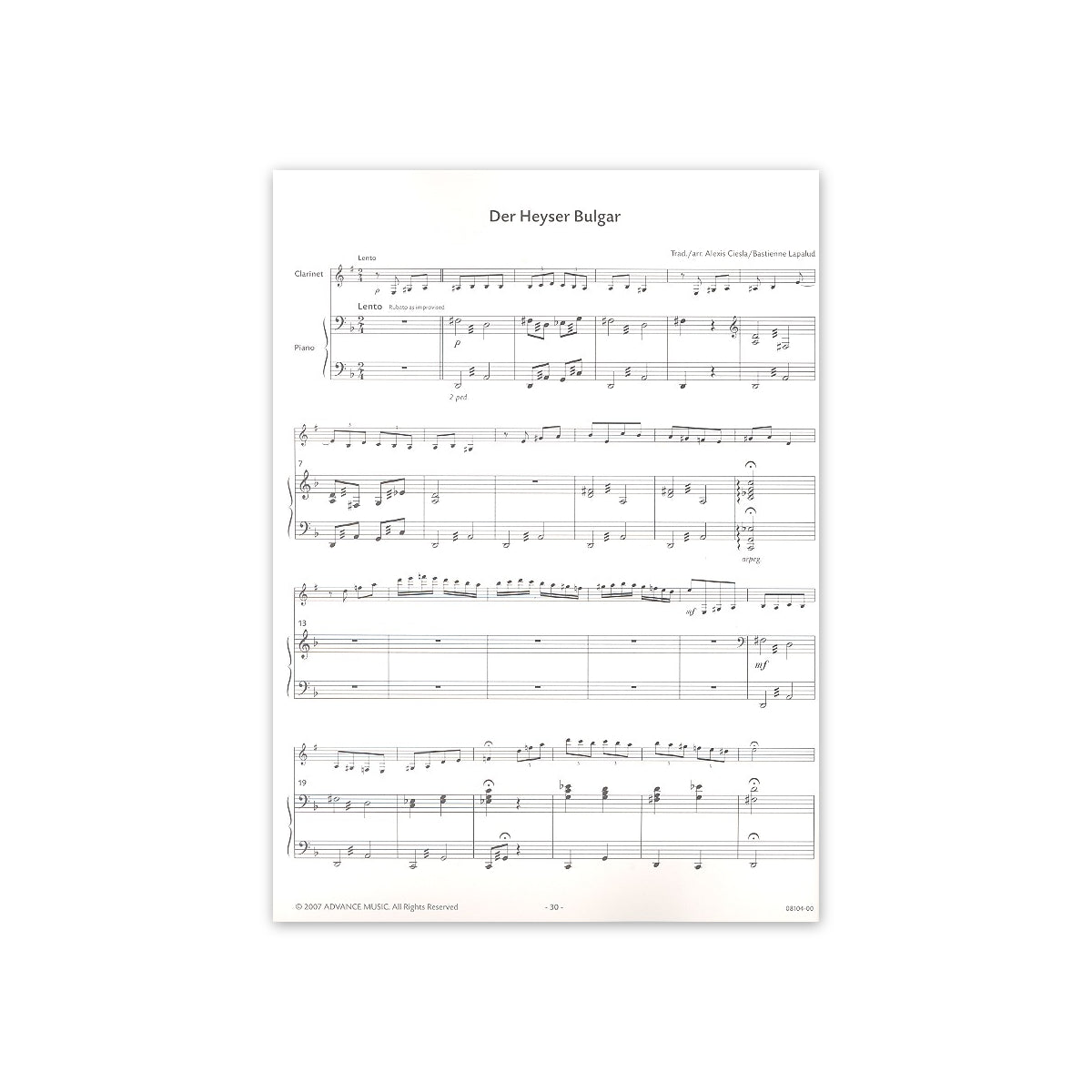 Five Klezmer Pieces
