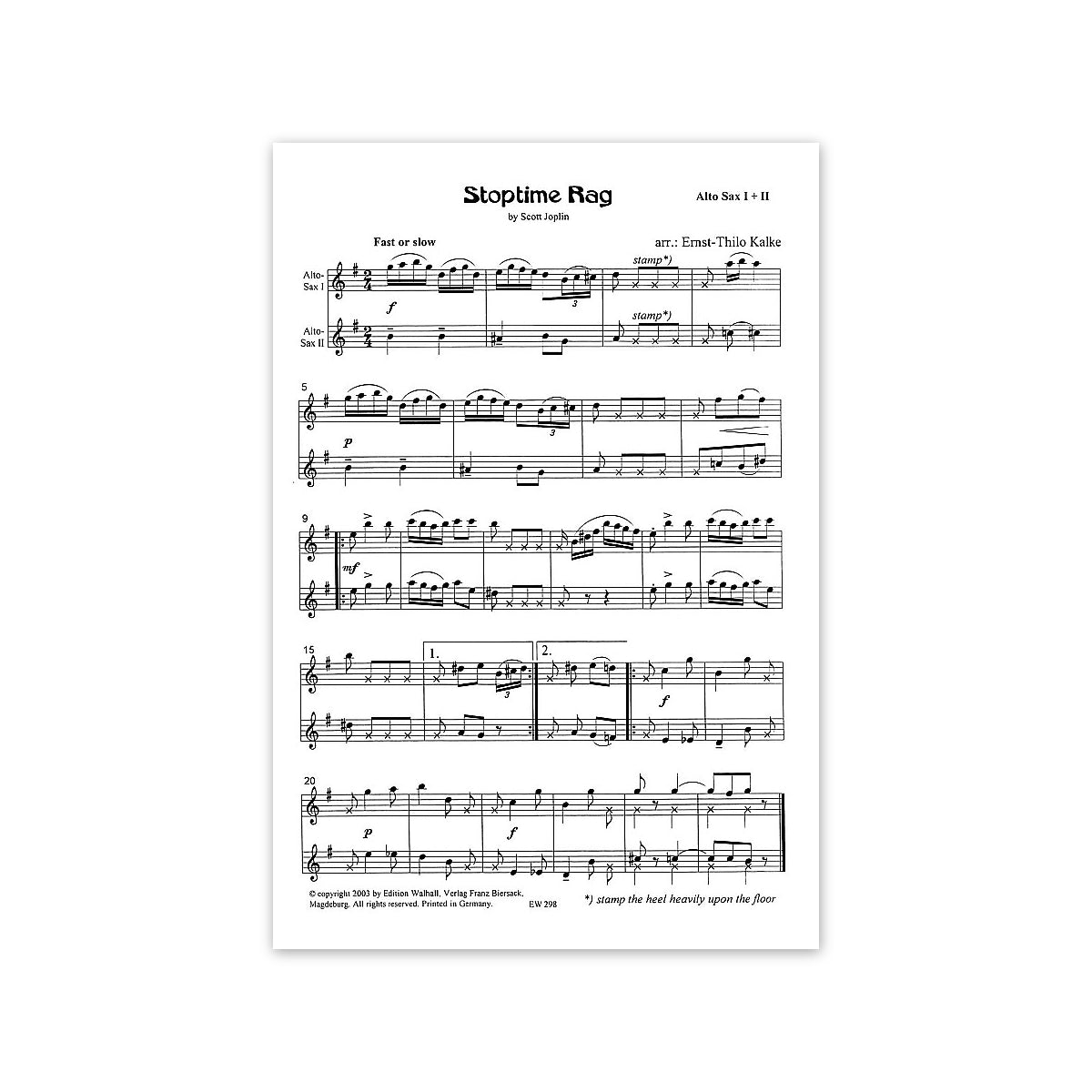 Ragtime, Waltz et cetera