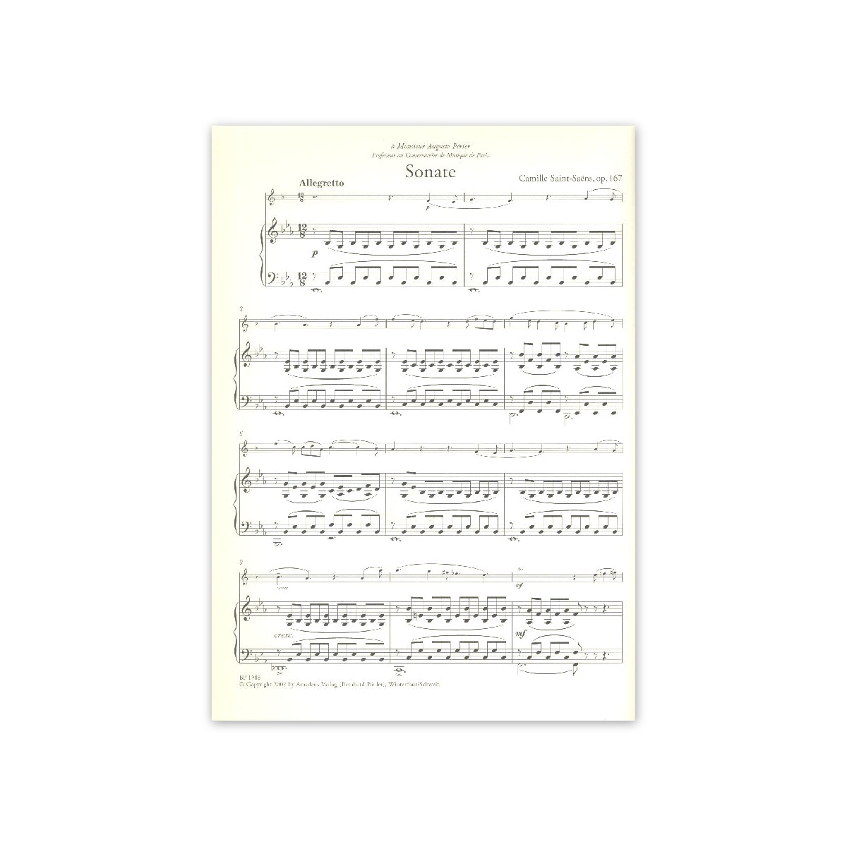 Saint-Saëns, Sonate op.167-21971