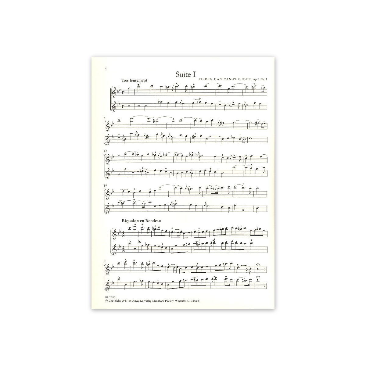 Danican-Philidor, 6 Suiten Band 1 (Nr.1-3)