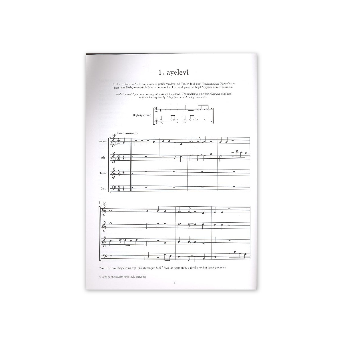 Ayelevi - Afrikanische Lieder & Tänze (SATB)