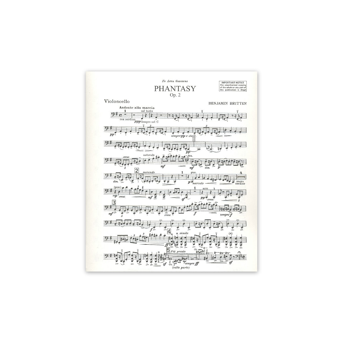 Britten, Phantasy quartett op.2