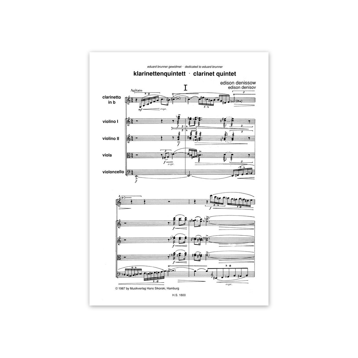 Denisov, Quintett