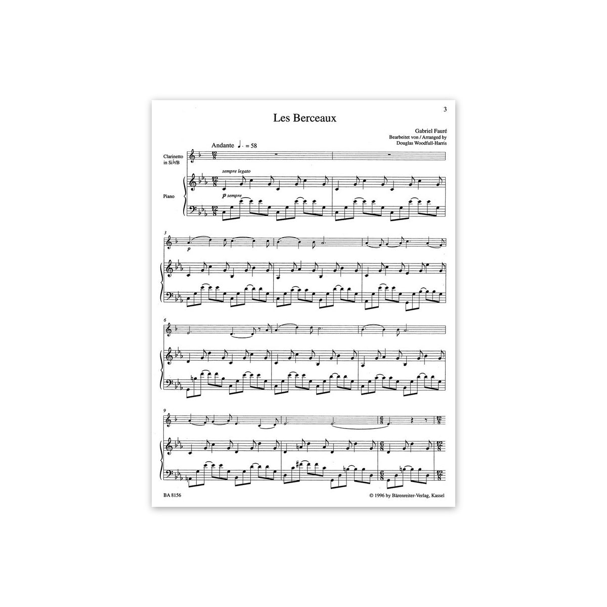 Fauré, 4 Melodies
