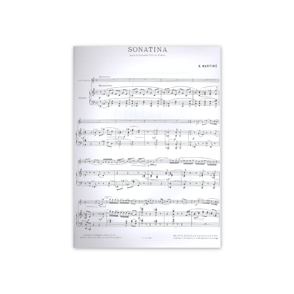 Martinu, Sonatina