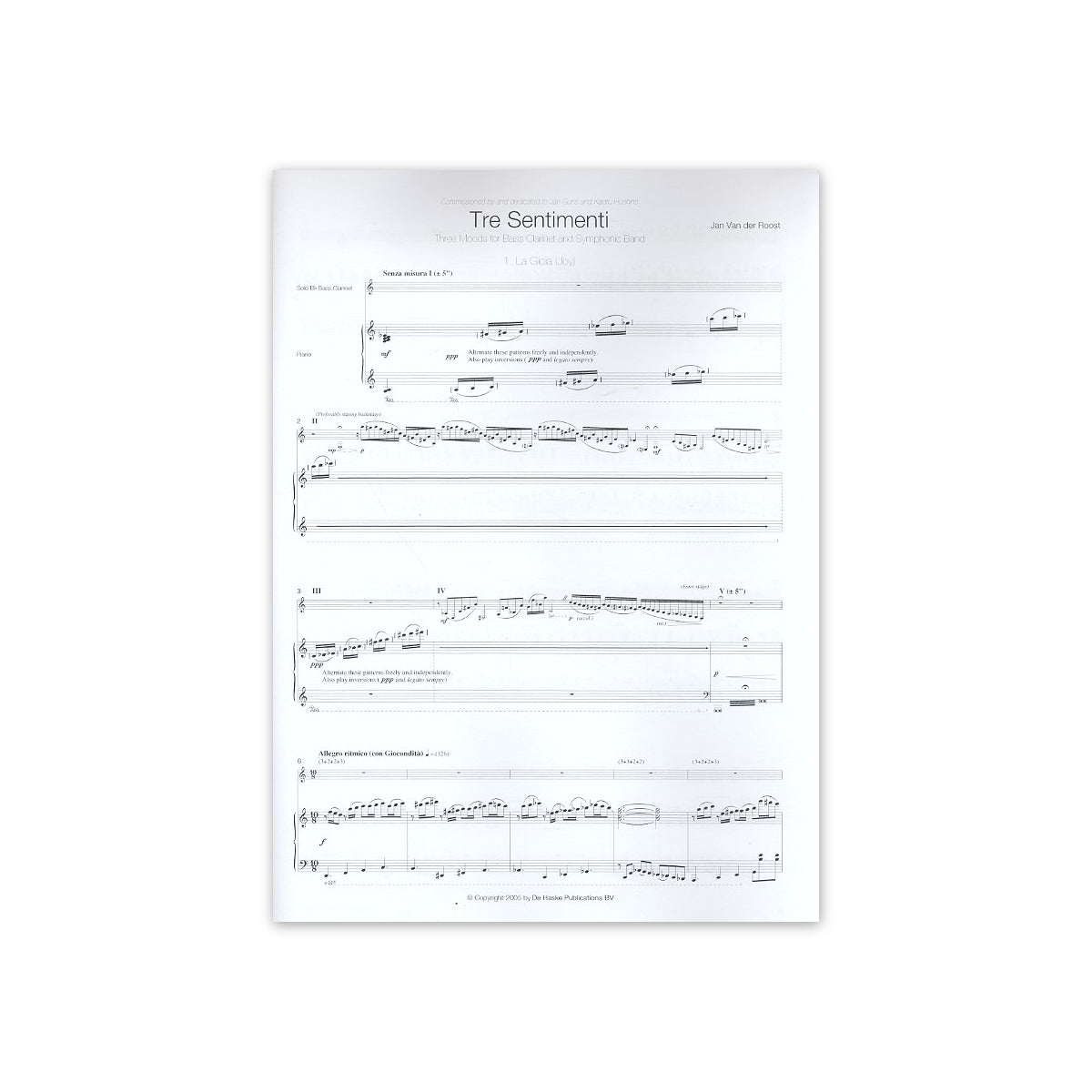 van der Rost, Tre Sentimenti - Three Moods