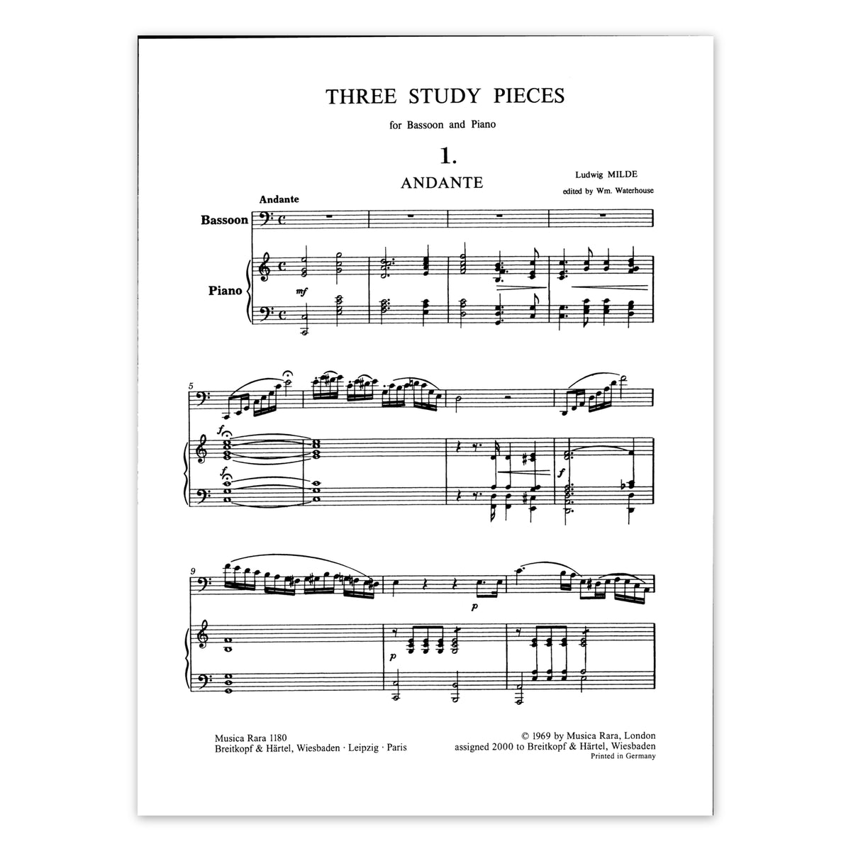 Milde, Three Study Pieces