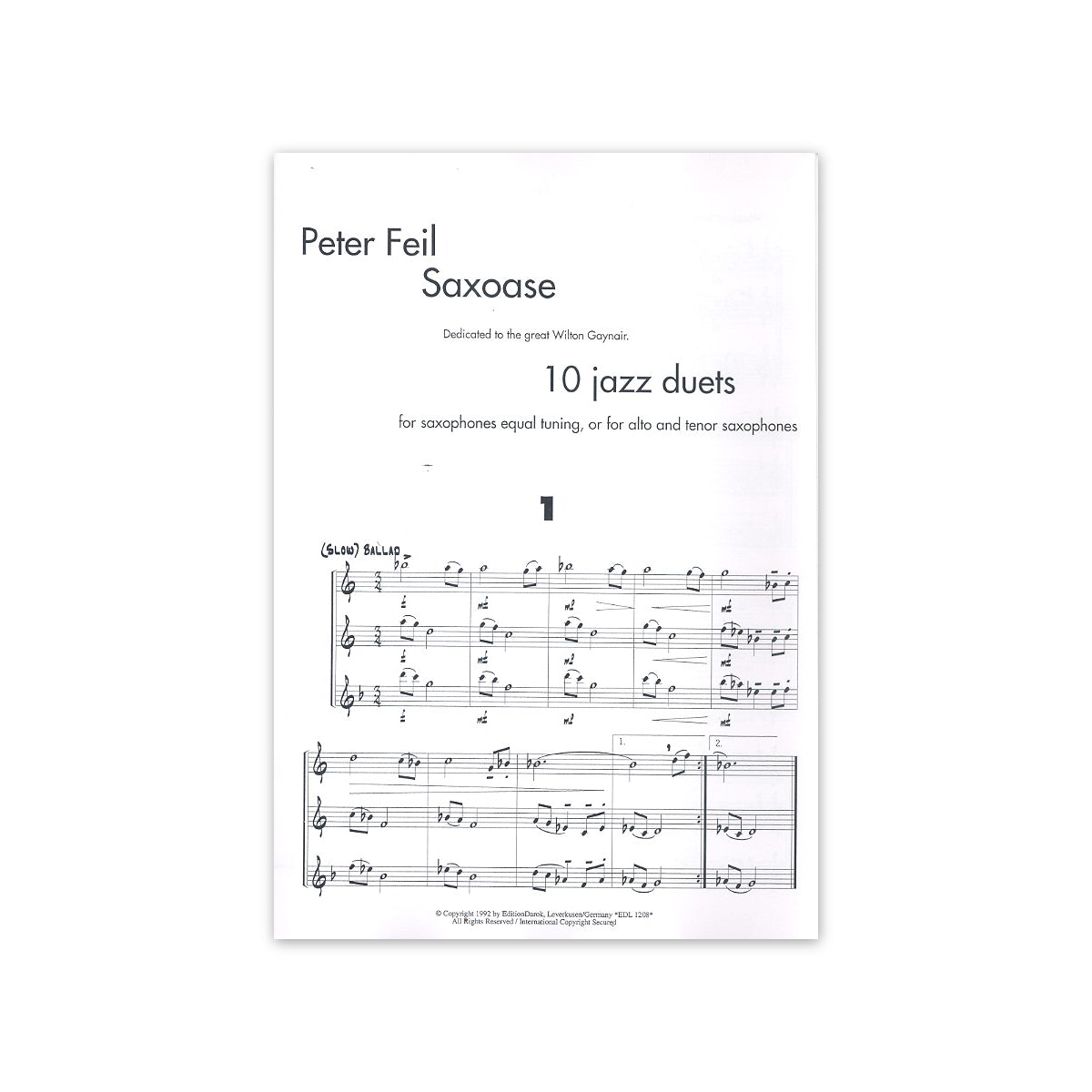 Feil, Saxoase 10 jazzige Duos