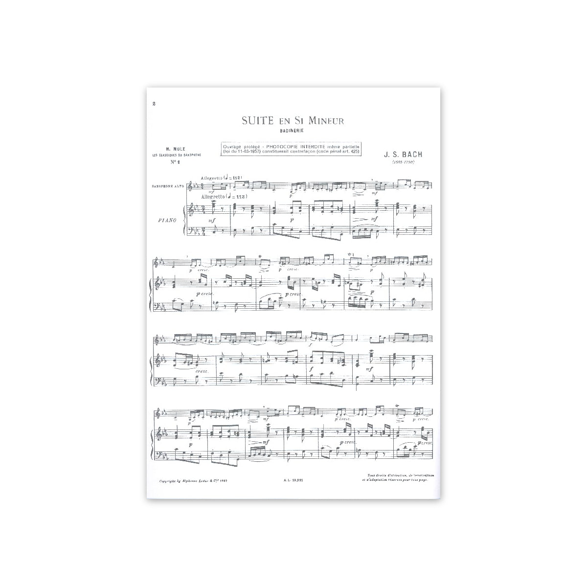 Bach, Badinerie (Suite h-moll)