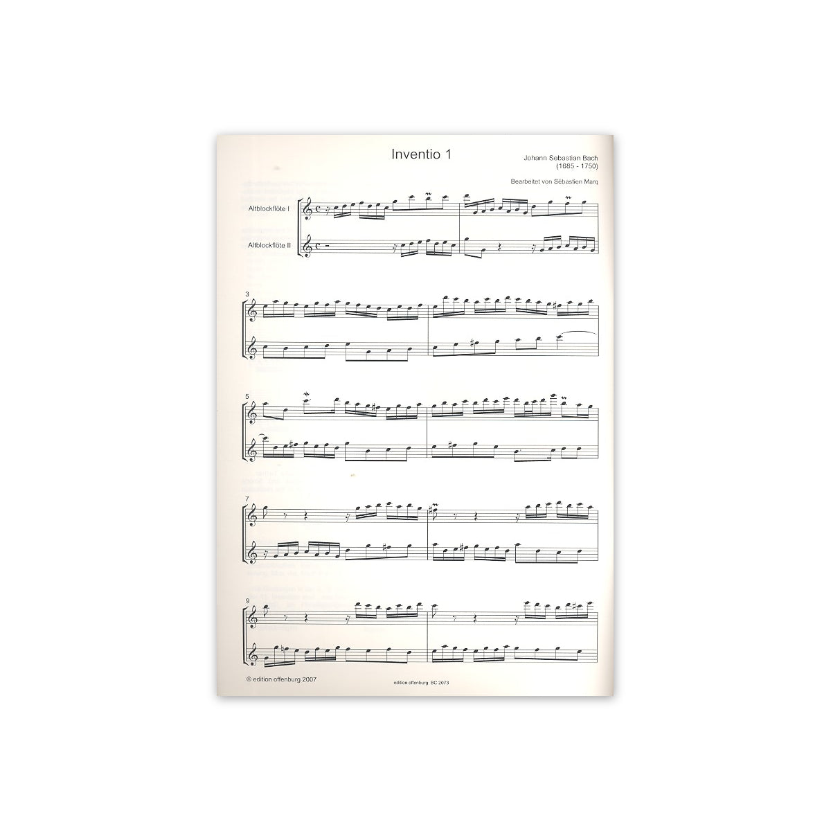 Bach, 15 Inventionen