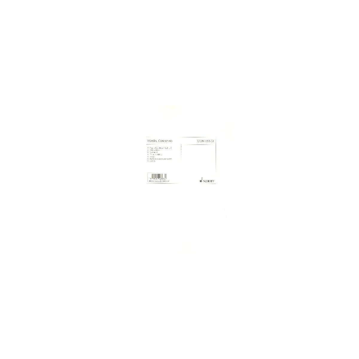Werdin, Concertino - Stimmensatz View 1