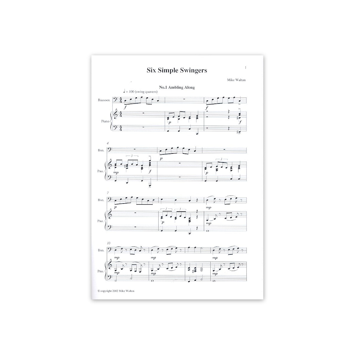 Walton, Six simple swingers