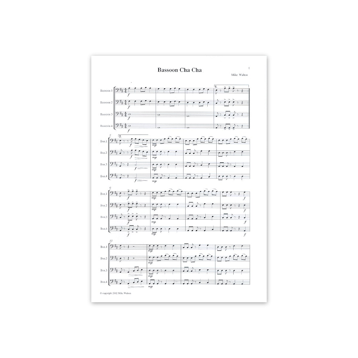 Bassoon Cha Cha