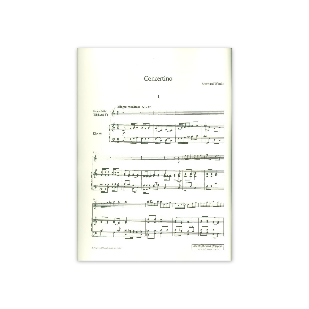 Werdin, Concertino