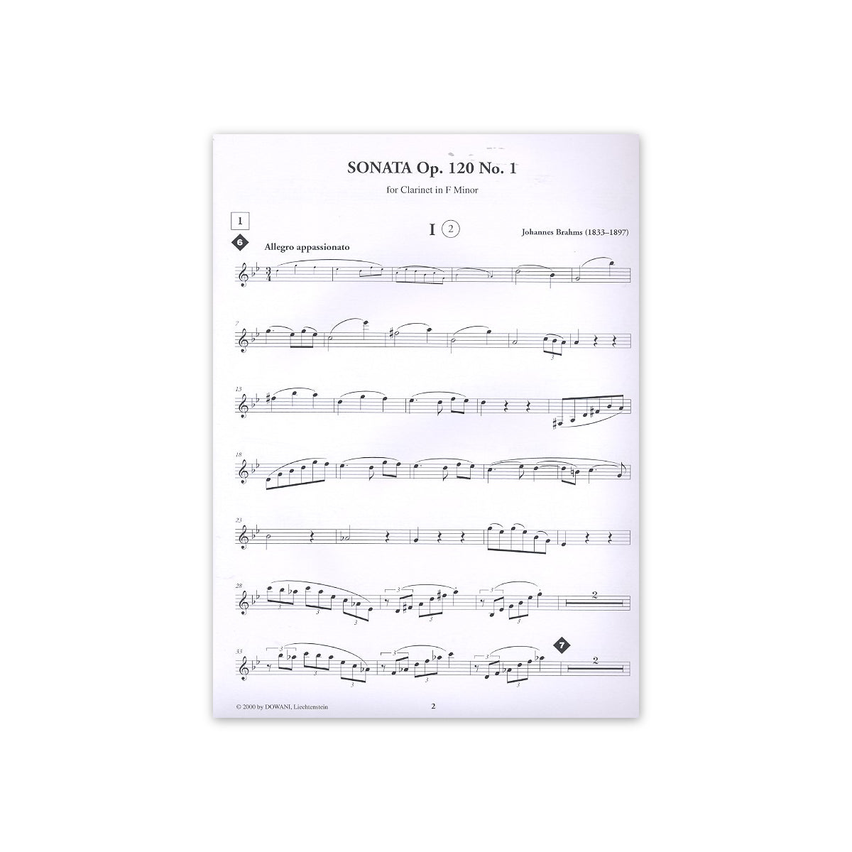Brahms, Sonate op.120 Nr.1 f-Moll