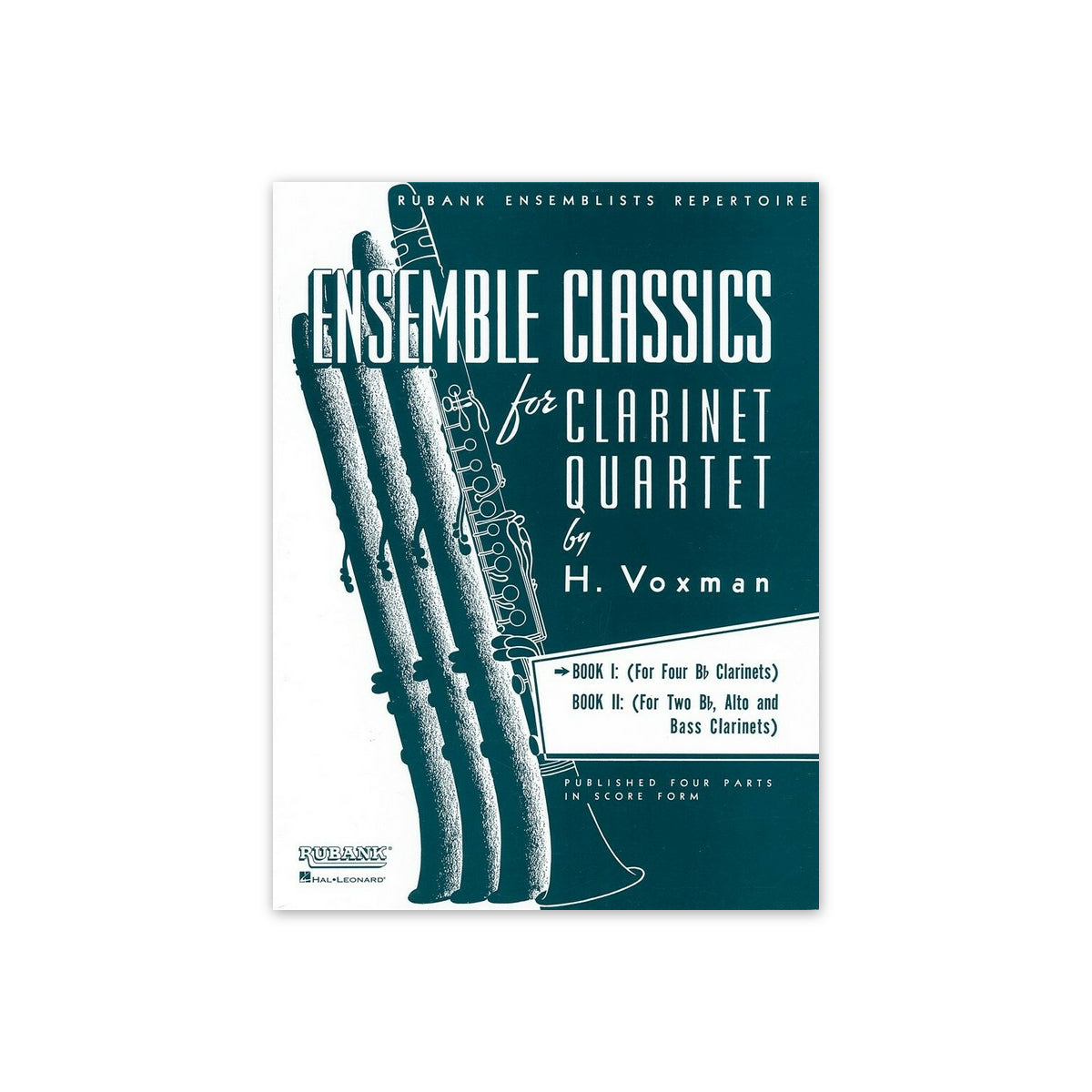 Voxman, Ensemble Classics for clarinet quart.