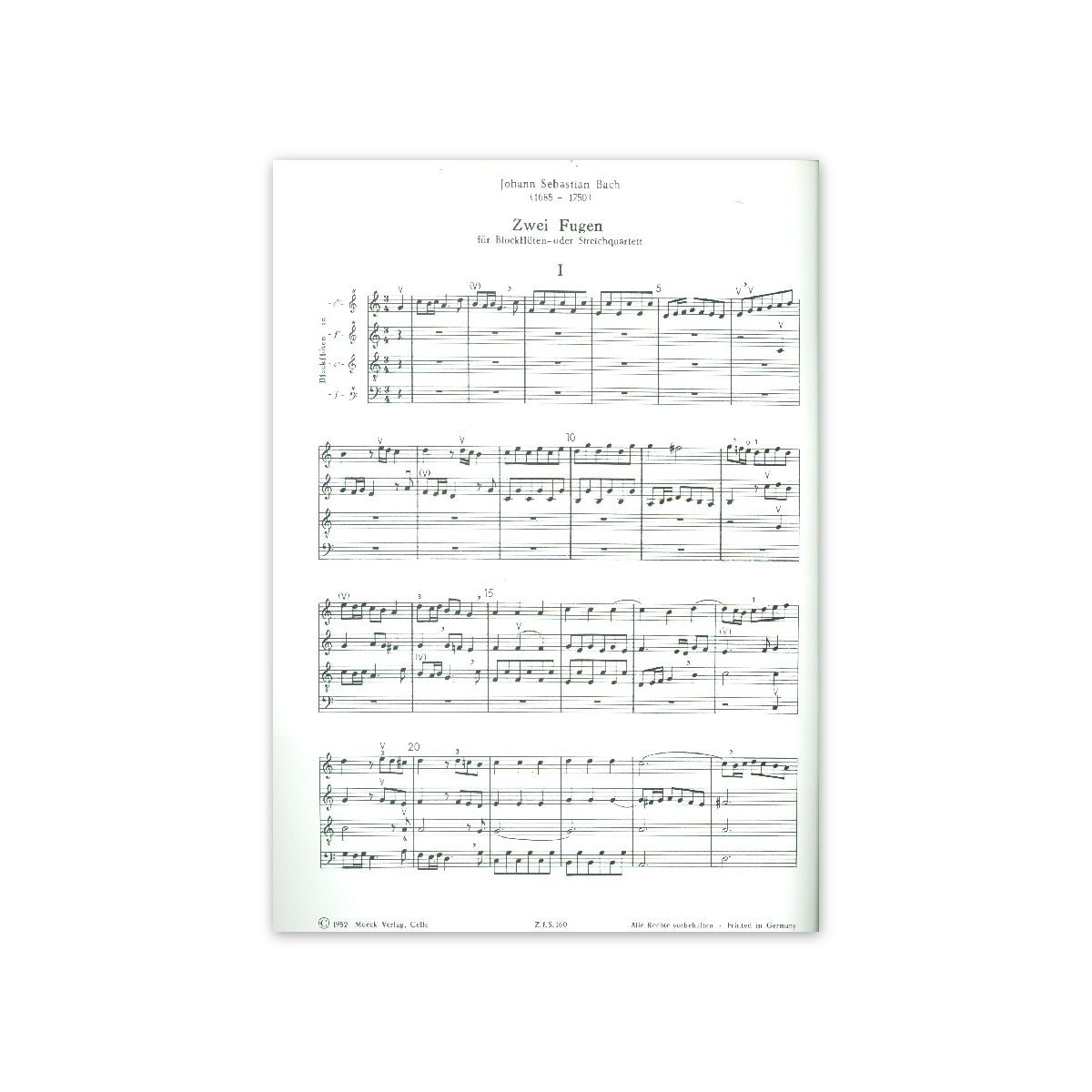 Bach, Zwei Fugen
