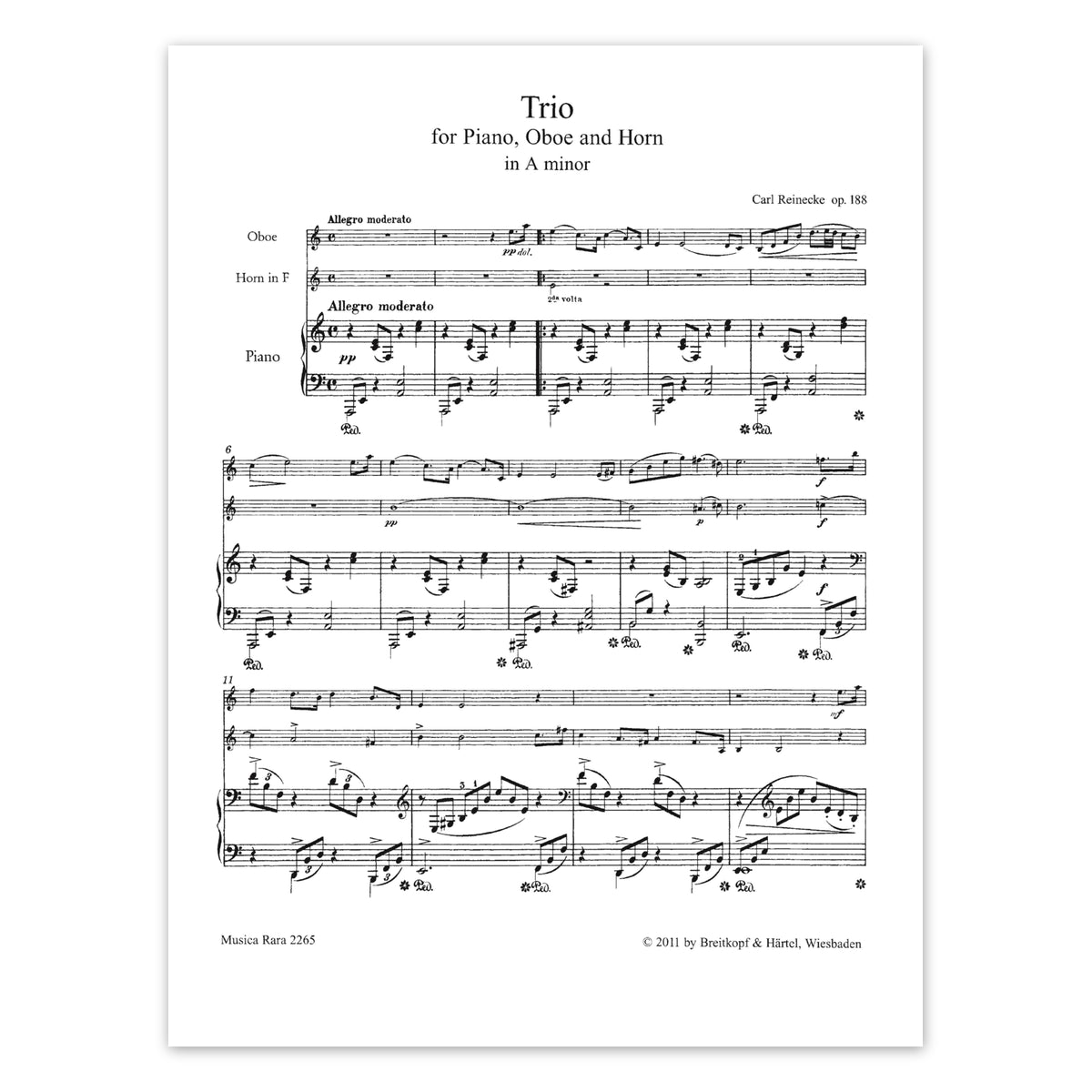 Reinecke, Trio a-moll op.188