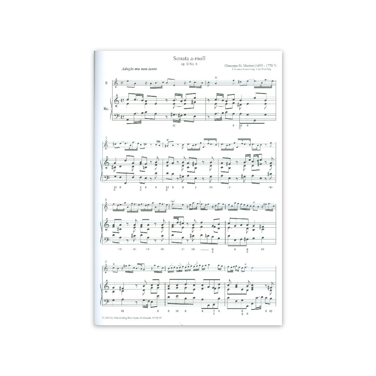 St. Martini, Sonata a-Moll op.2 Nr.6