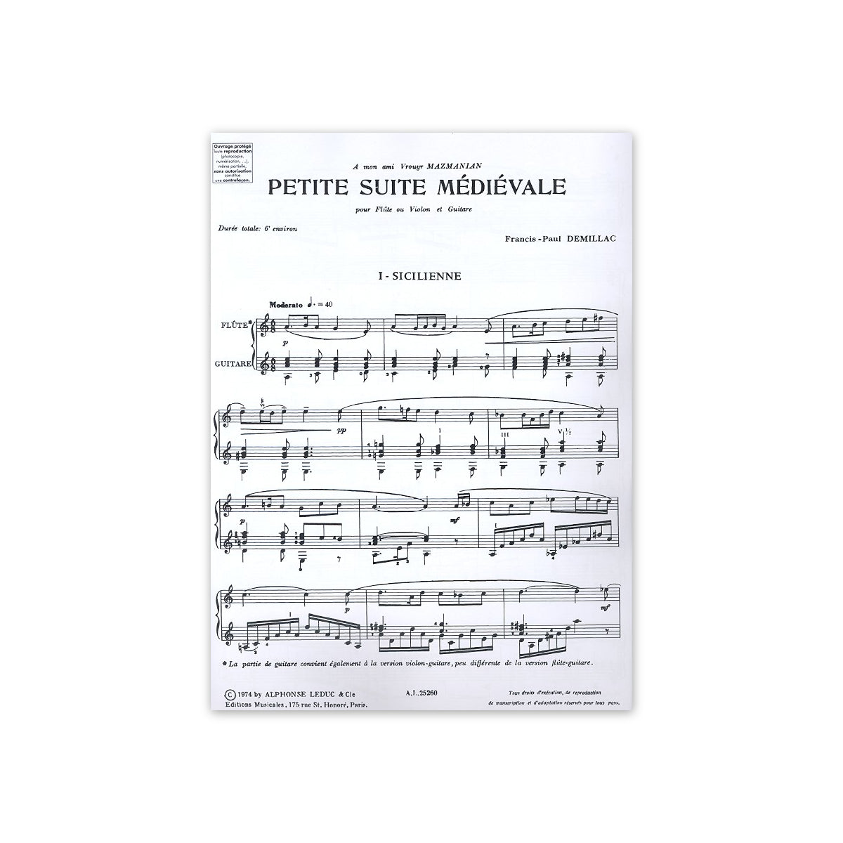 Demillac, Petite Suite Medievale
