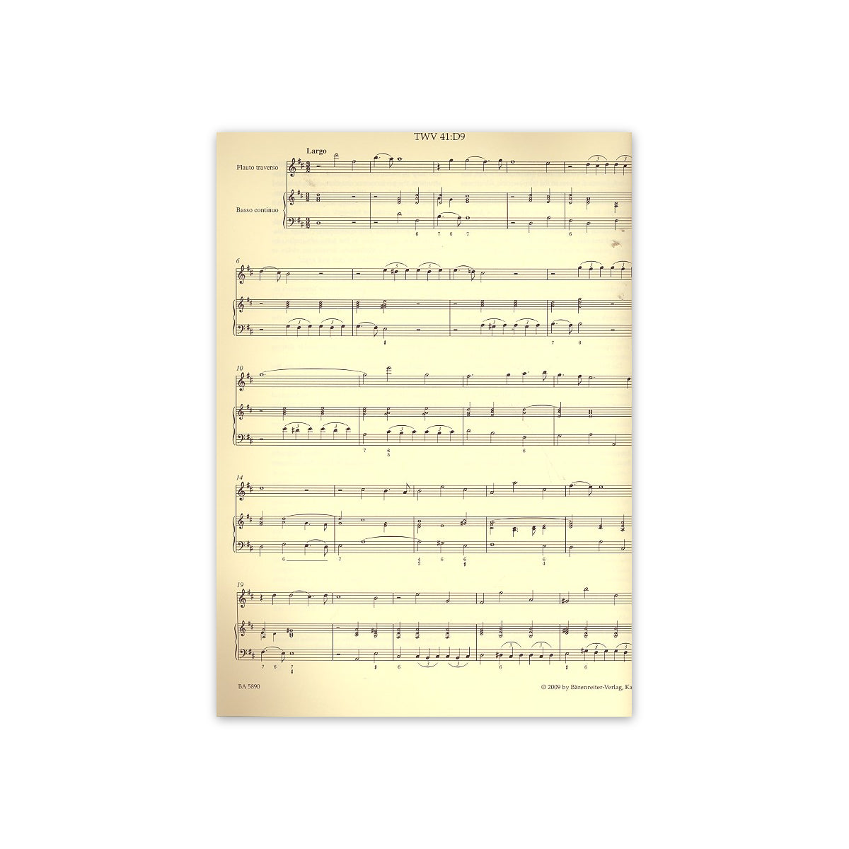 Telemann, Zwei Sonaten D-Dur und G-Dur