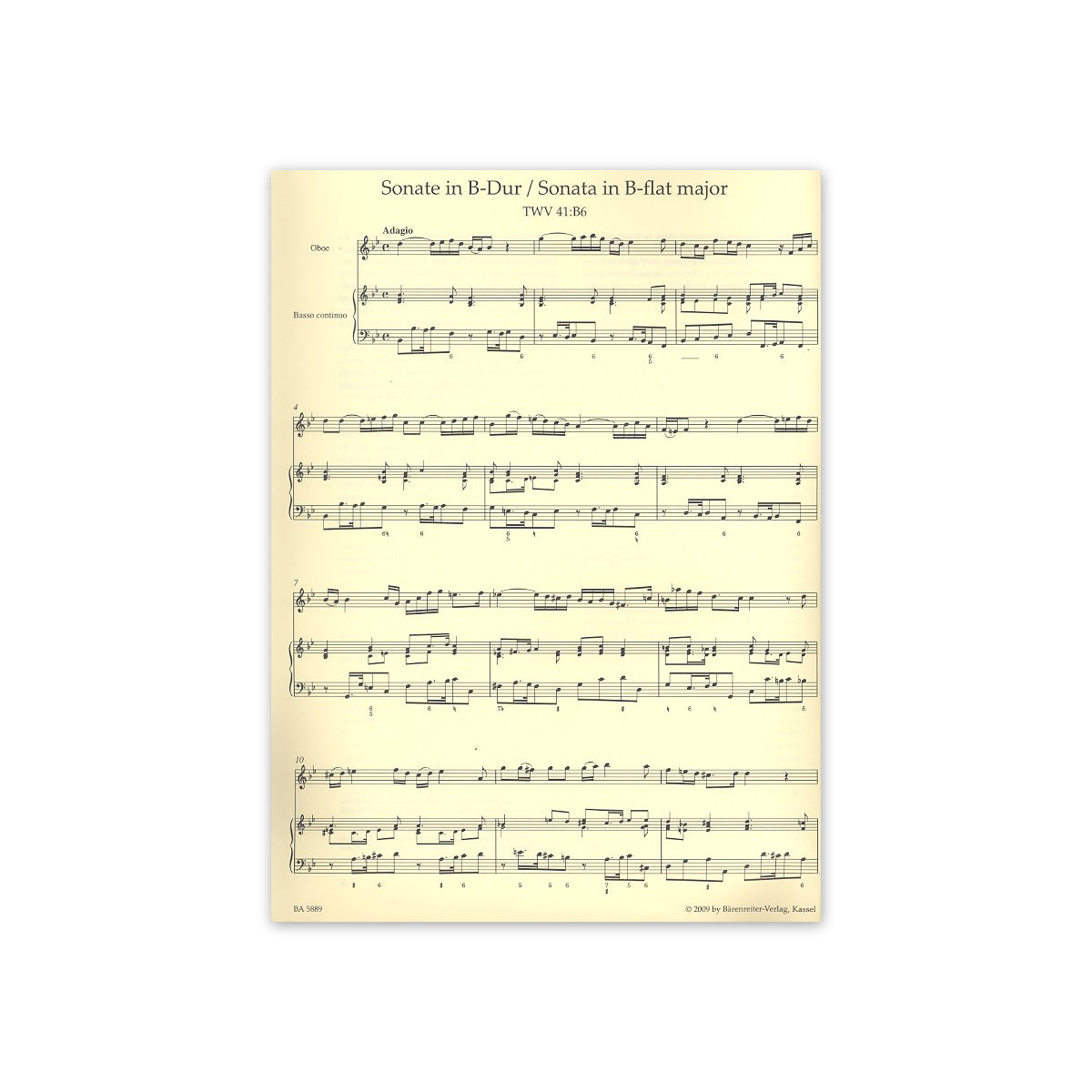 Telemann, Zwei Sonaten D-Dur und F-Dur