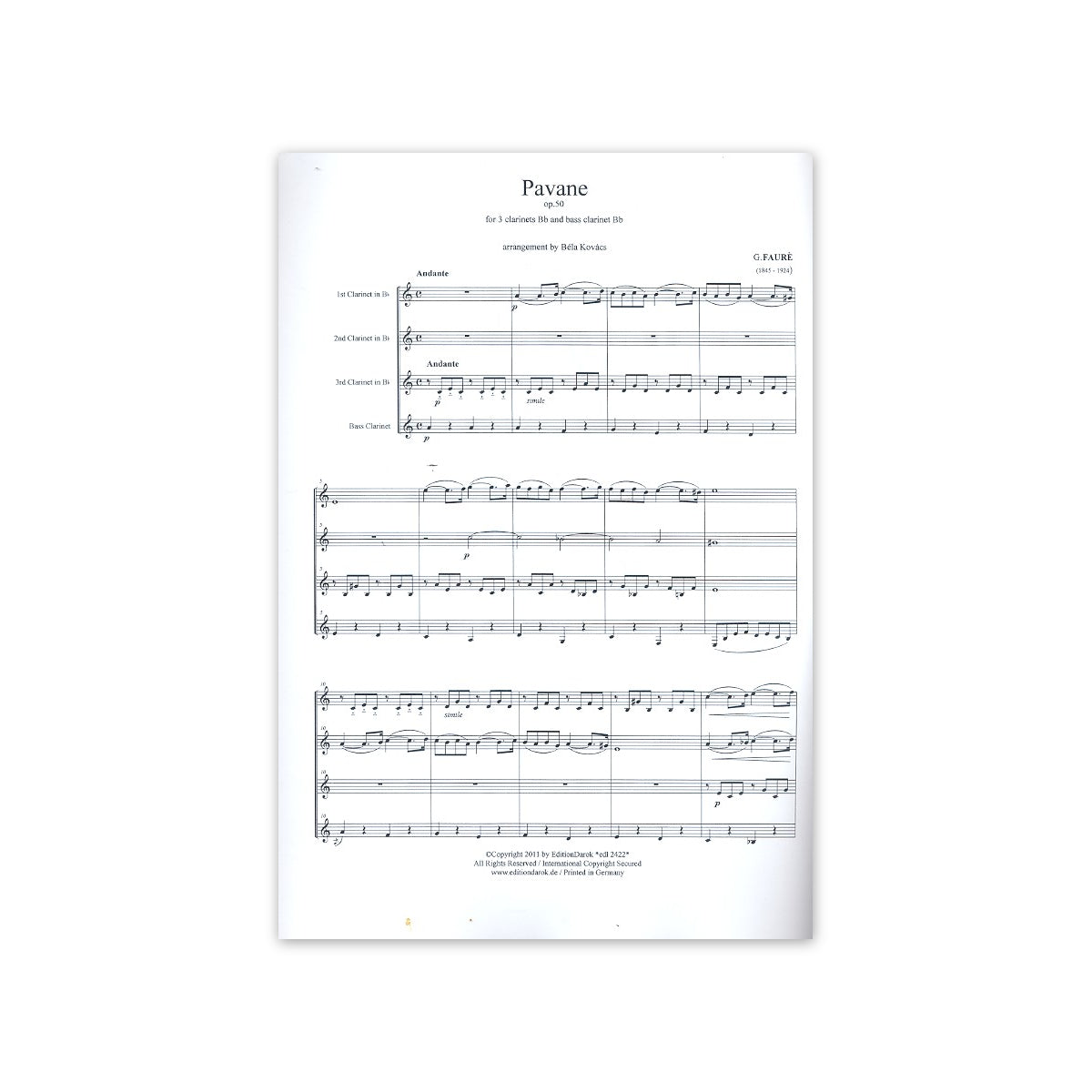 Fauré, Pavane