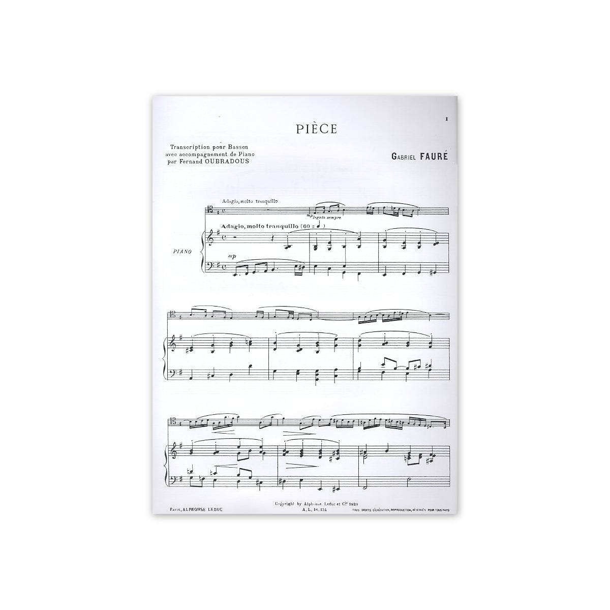 Fauré, Pièce-28328
