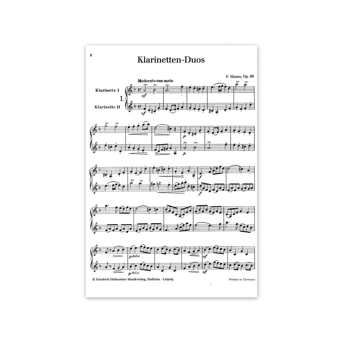 Richter, Klarinetten-Duos 2