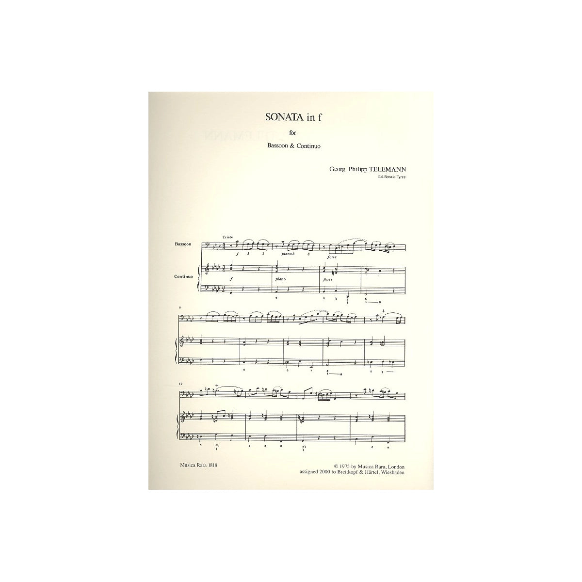 Telemann, Sonate f-moll-28872 View 2