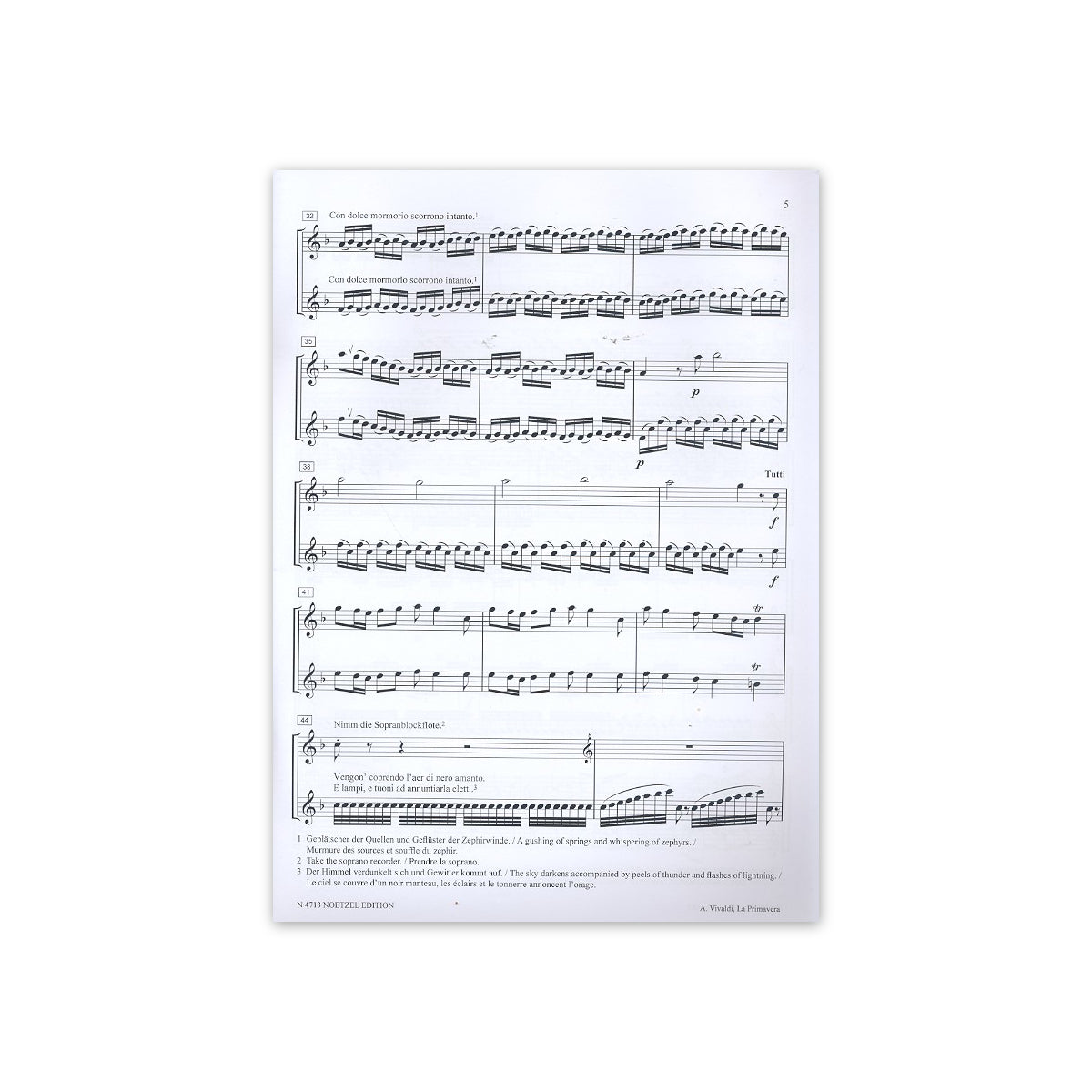 Vivaldi, Frühling op.8/1 View 1