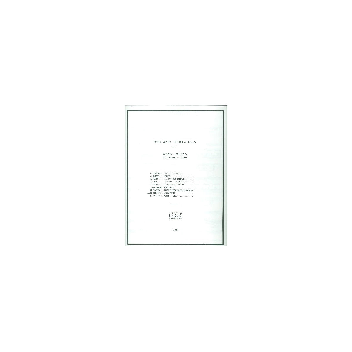 Schmitt, Andantino View 1