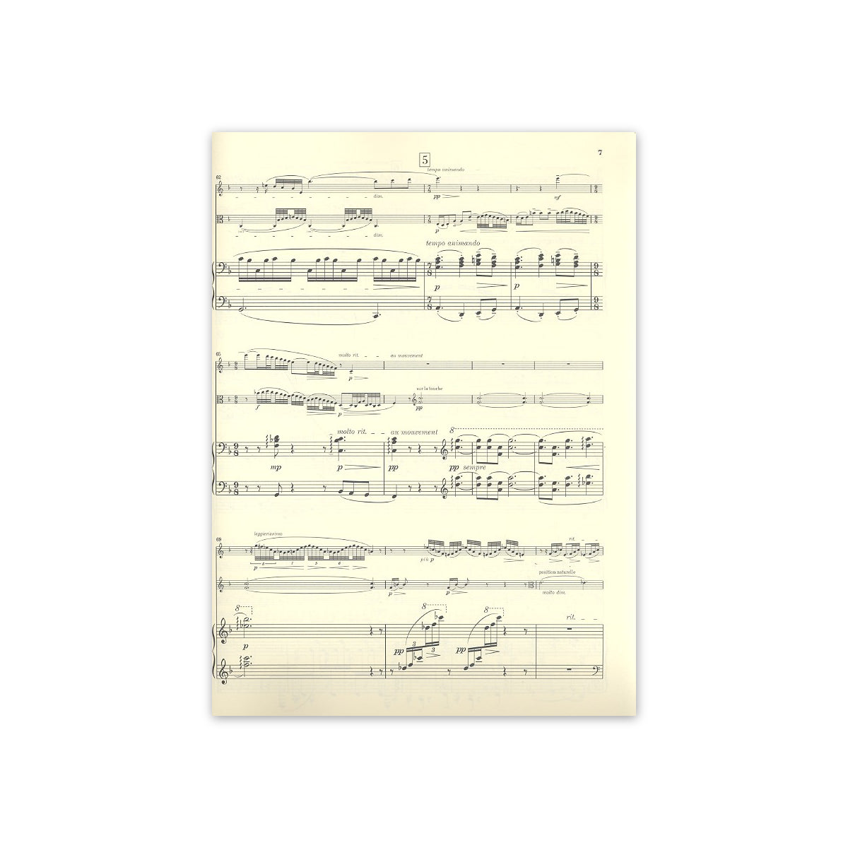 Debussy, Sonate für Fl.,Va. und Harfe