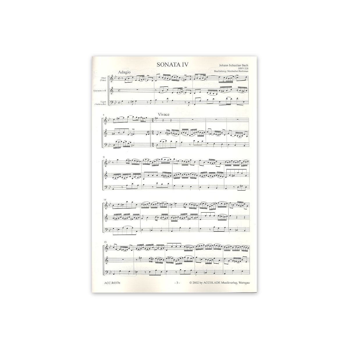 Bach, Sechs Triosonaten Vol.2