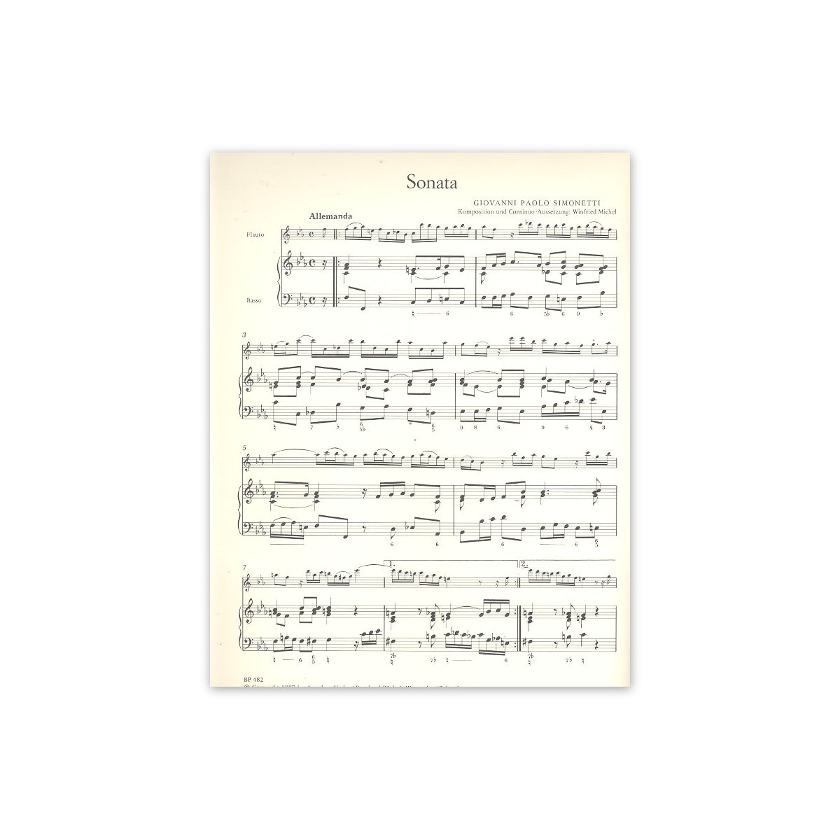 Simonetti, Sonata f-moll op.3/1