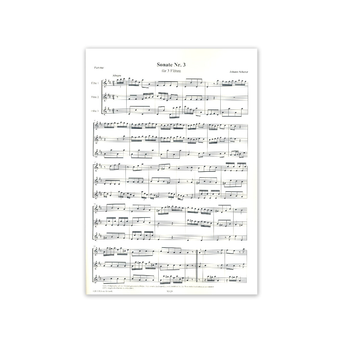 Scherer, Sonate Nr.3 D-Dur View 1