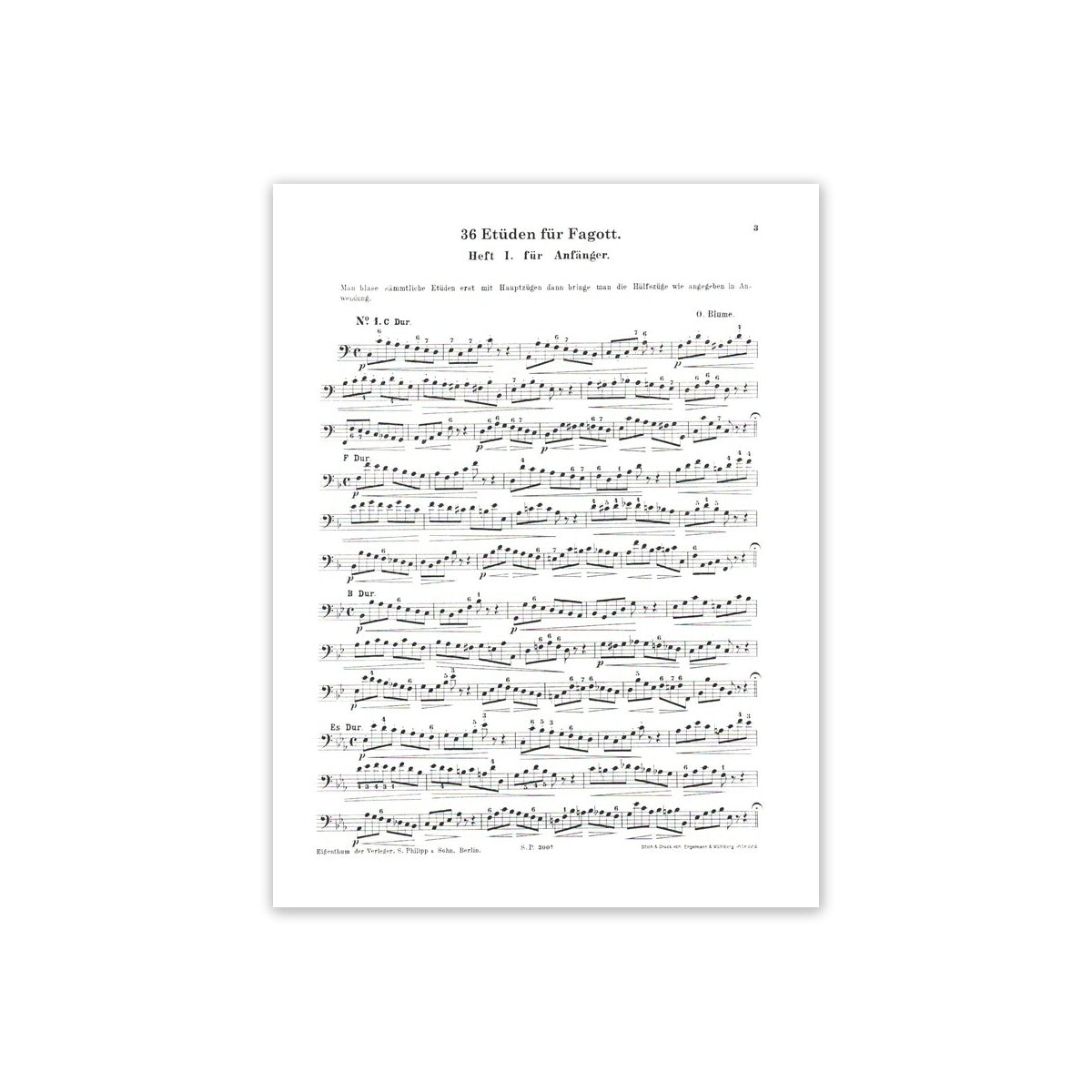 Blume, 36 Etüden Band 1 View 1