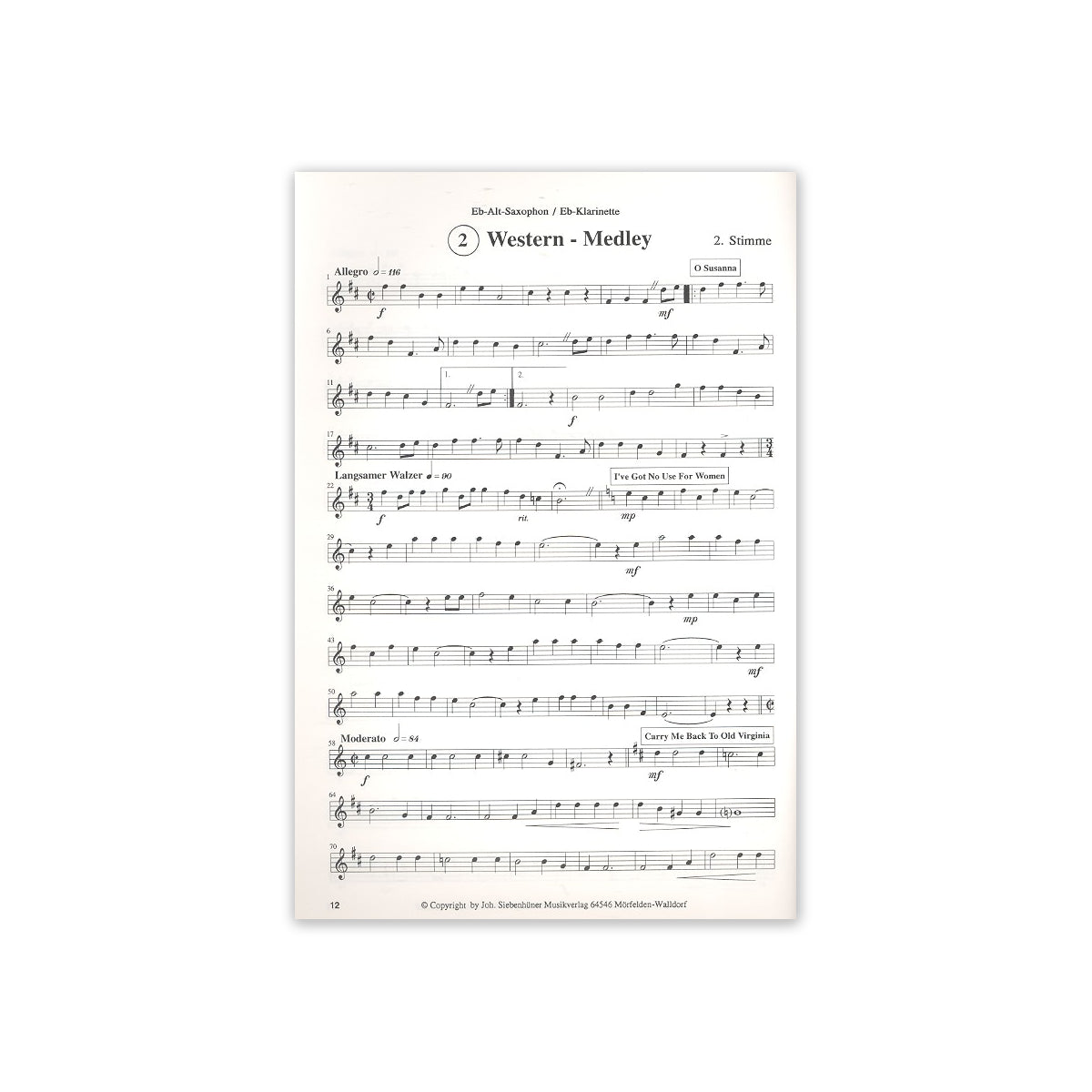 Boogie, Rock & Country - Altsax