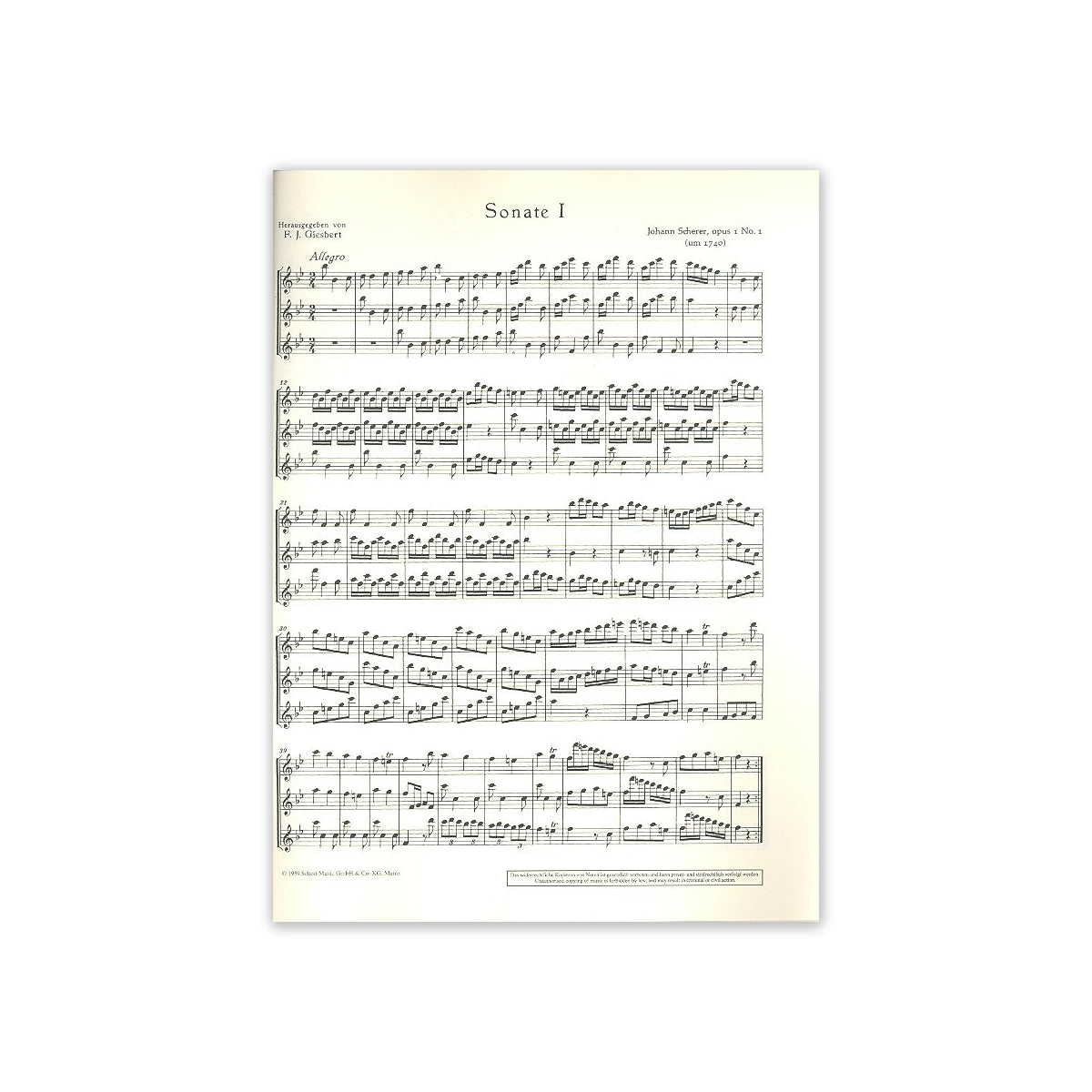 Scherer, 2 Sonaten op.1,1-2 View 1