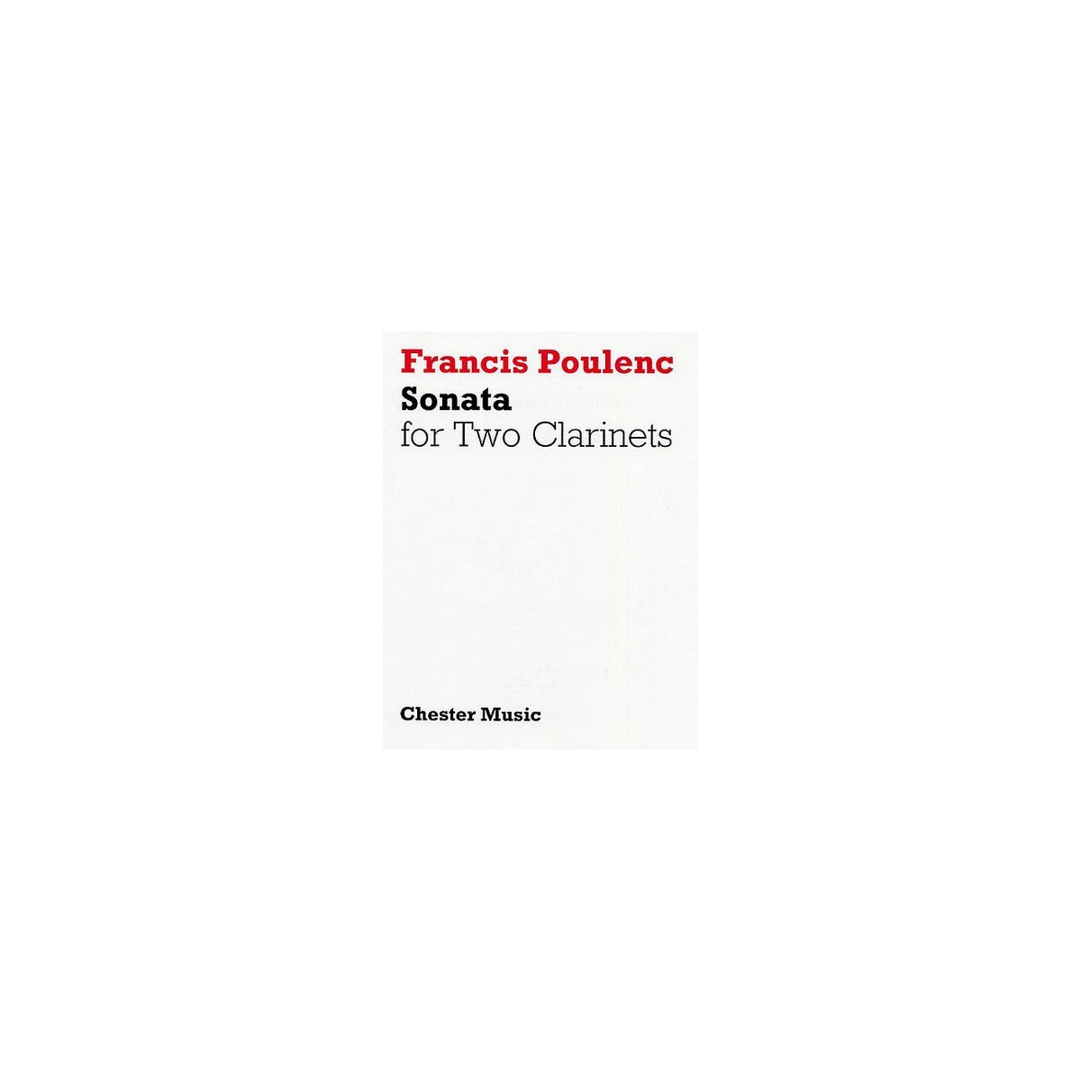 Poulenc, Sonata for two clarinets View 2