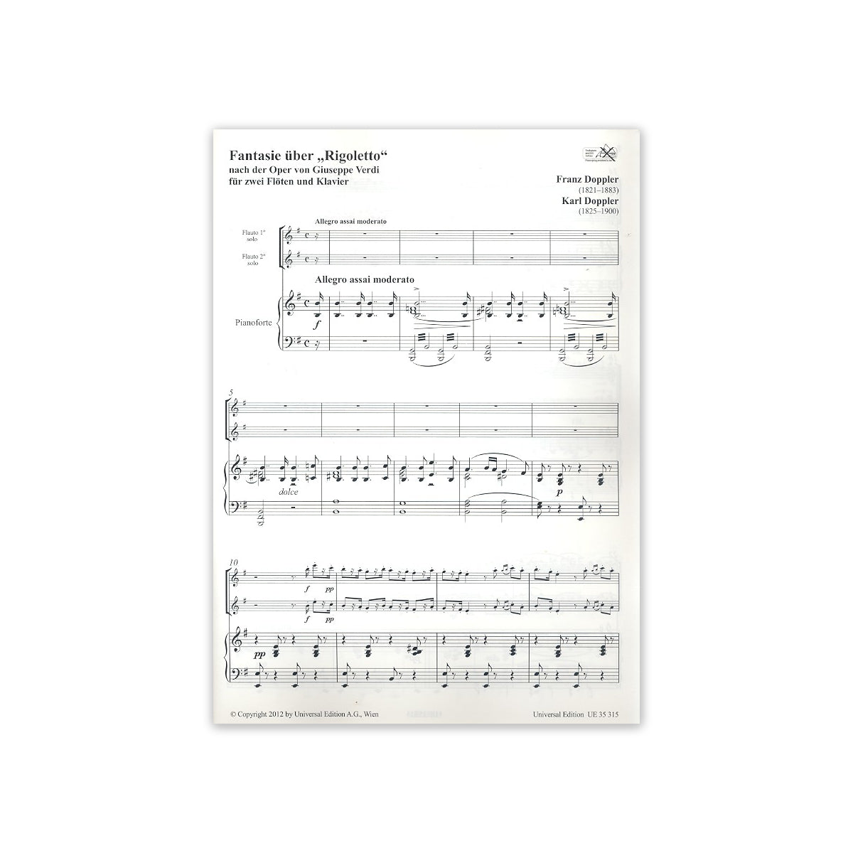 Doppler, Fantaise über "Rigoletto"