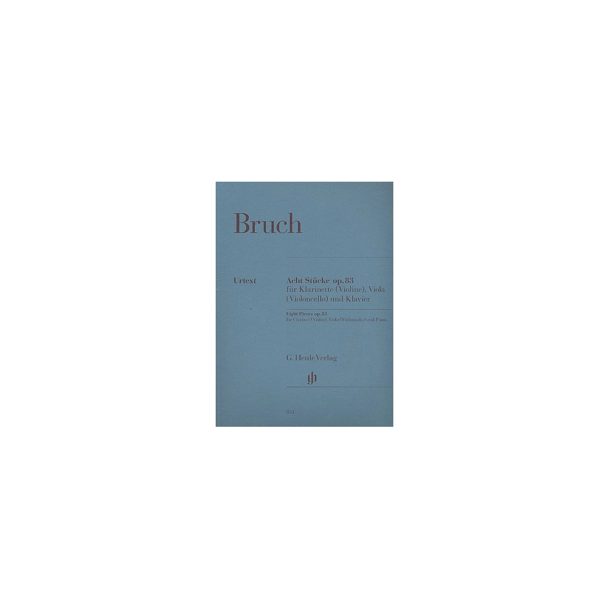 Bruch, 8 Stücke op.83 - Klar.,Va.,Klav. View 2