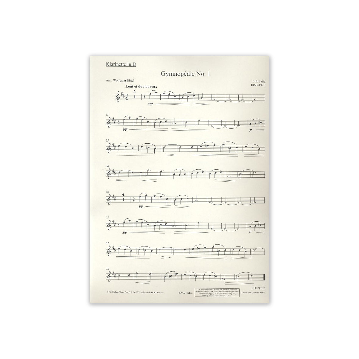 Satie, Gymnopedie Nr.1-31528 View 1