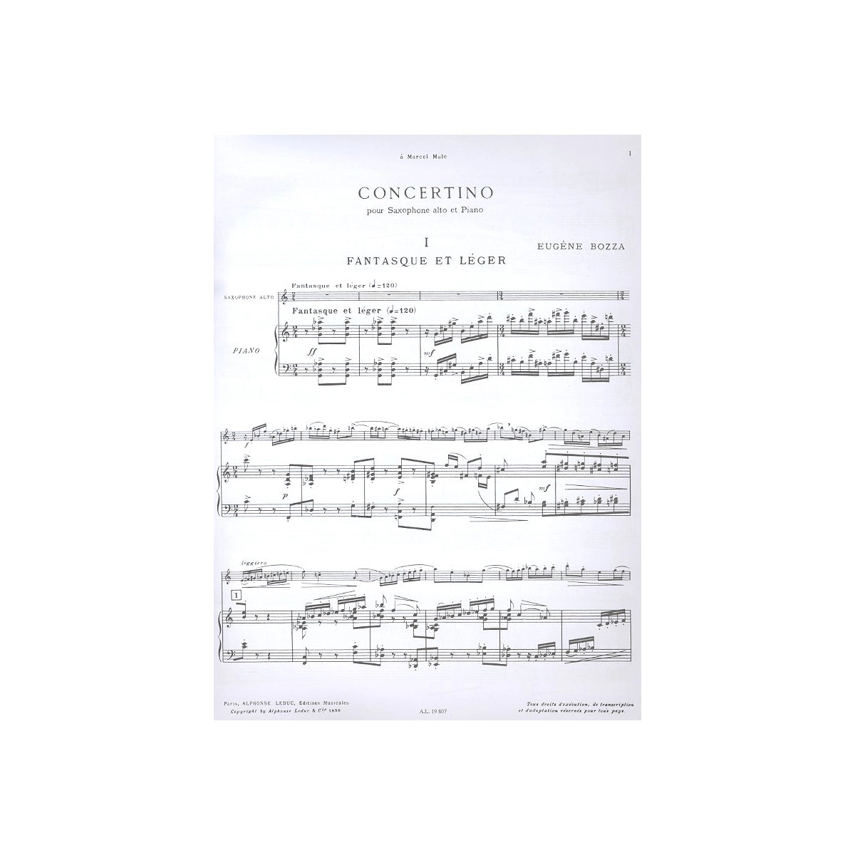Bozza, Concertino