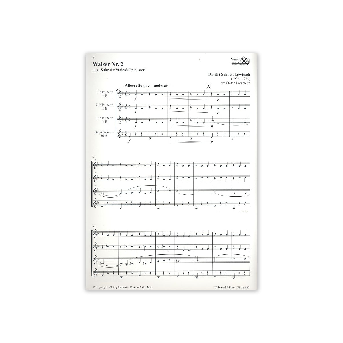 Schostakowitsch, Walzer Nr.2