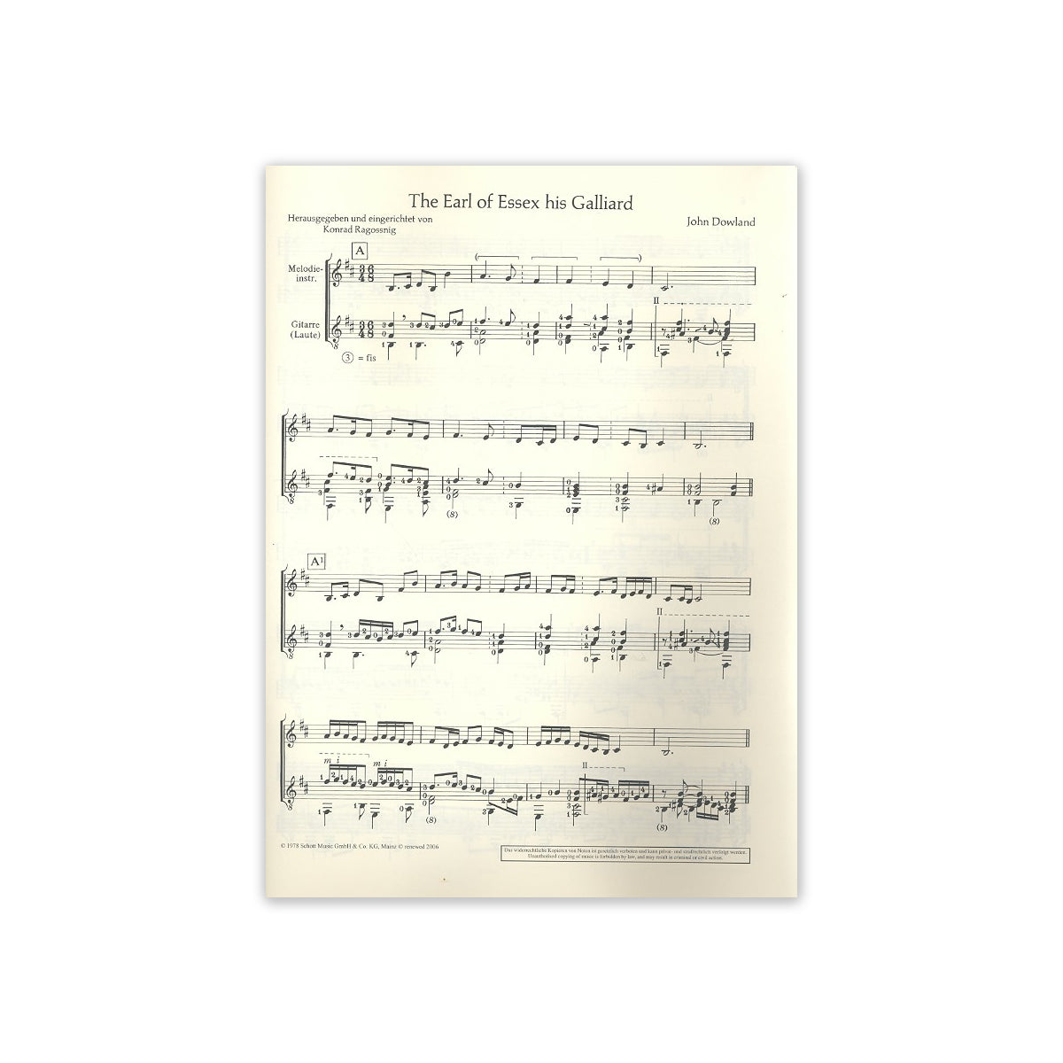 Dowland, 3 Tänze View 1